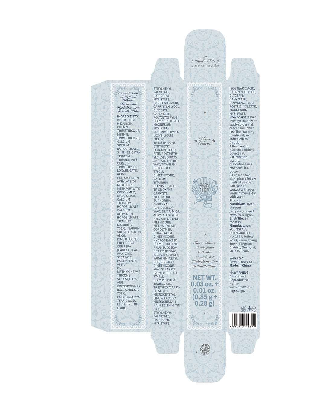 Shell's Jewel Dual-Ended Highlighting Stick