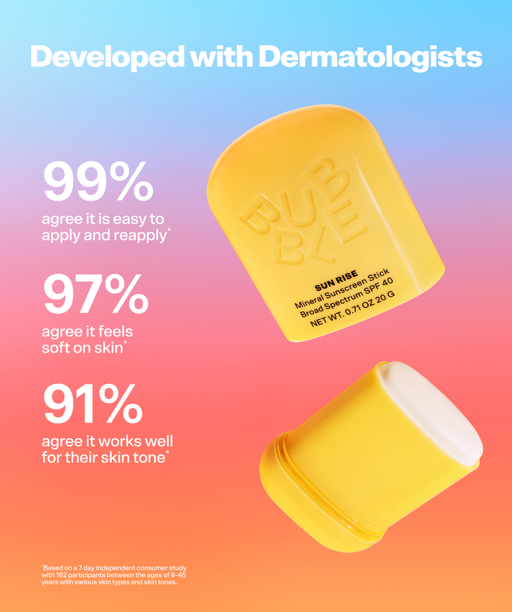 Sun Rise Mineral Sunscreen Stick SPF 40 by Bubble Skincare