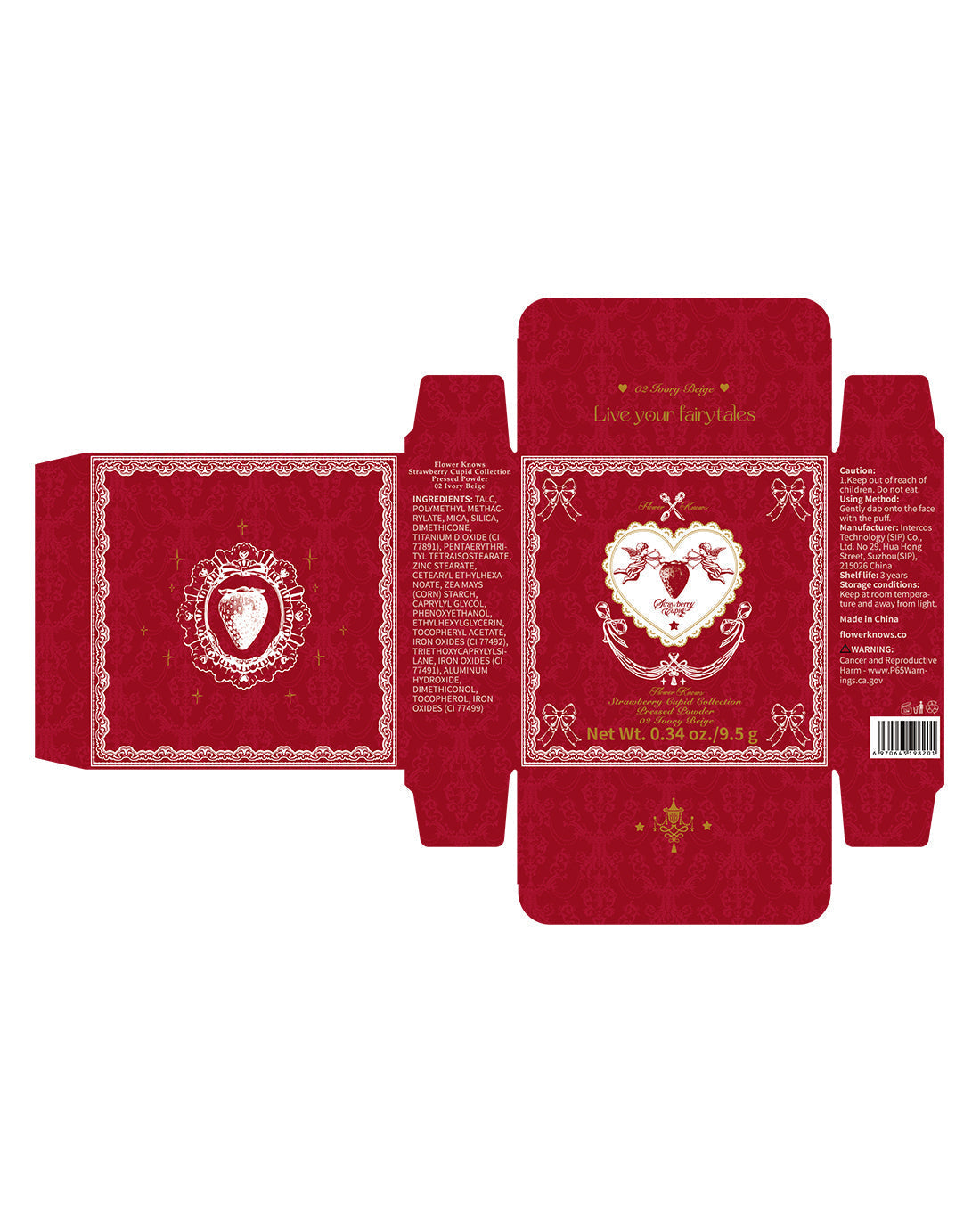 Strawberry Cupid Pressed Powder