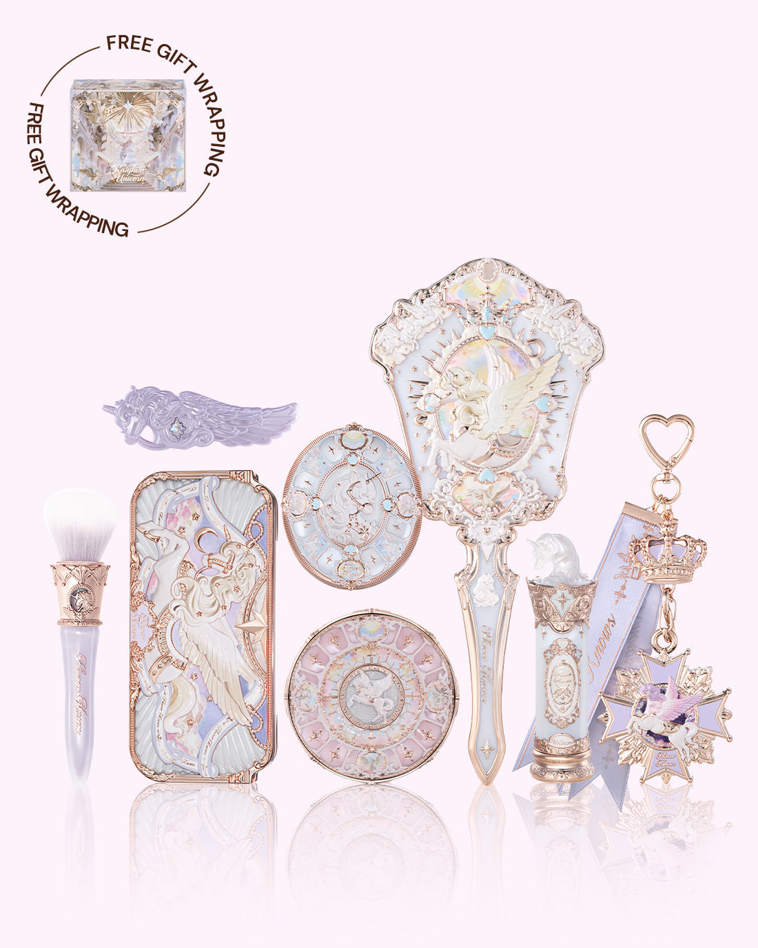 Flower Knows Knight Unicorn Treasure Chest Set A