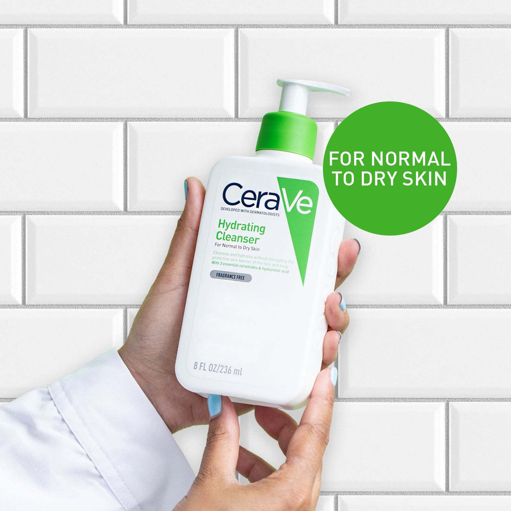 CeraVe Hydrating Cleanser with Hyaluronic Acid for Normal to Dry Skin 473ml