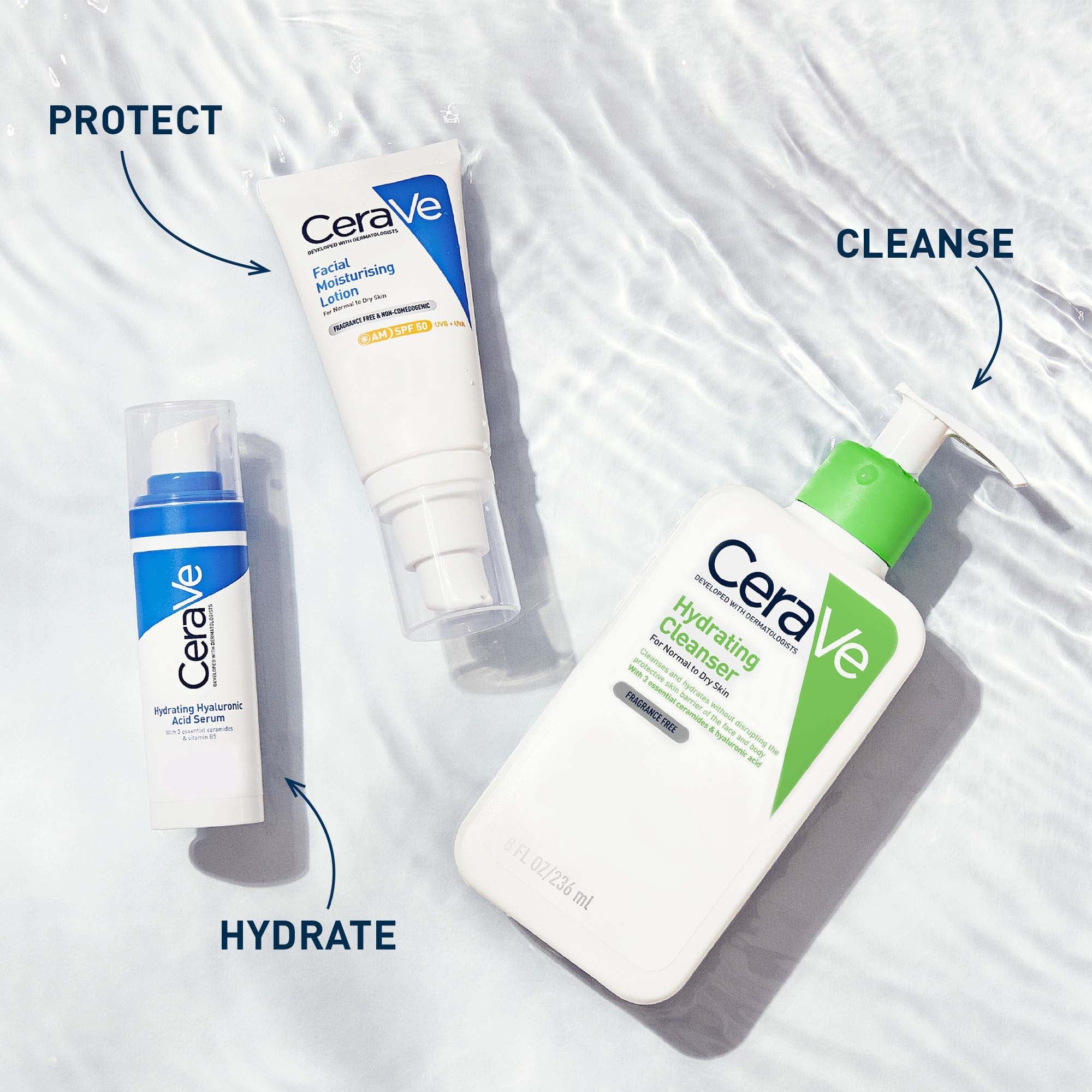CeraVe Hydrating Cleanser with Hyaluronic Acid for Normal to Dry Skin 473ml