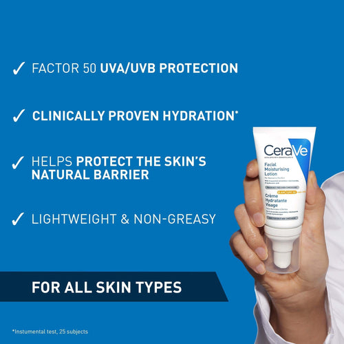 AM Facial Moisturising Lotion SPF50 52ml