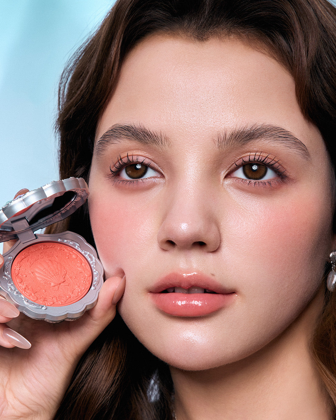 Shell's Jewel Silk Satin Blush