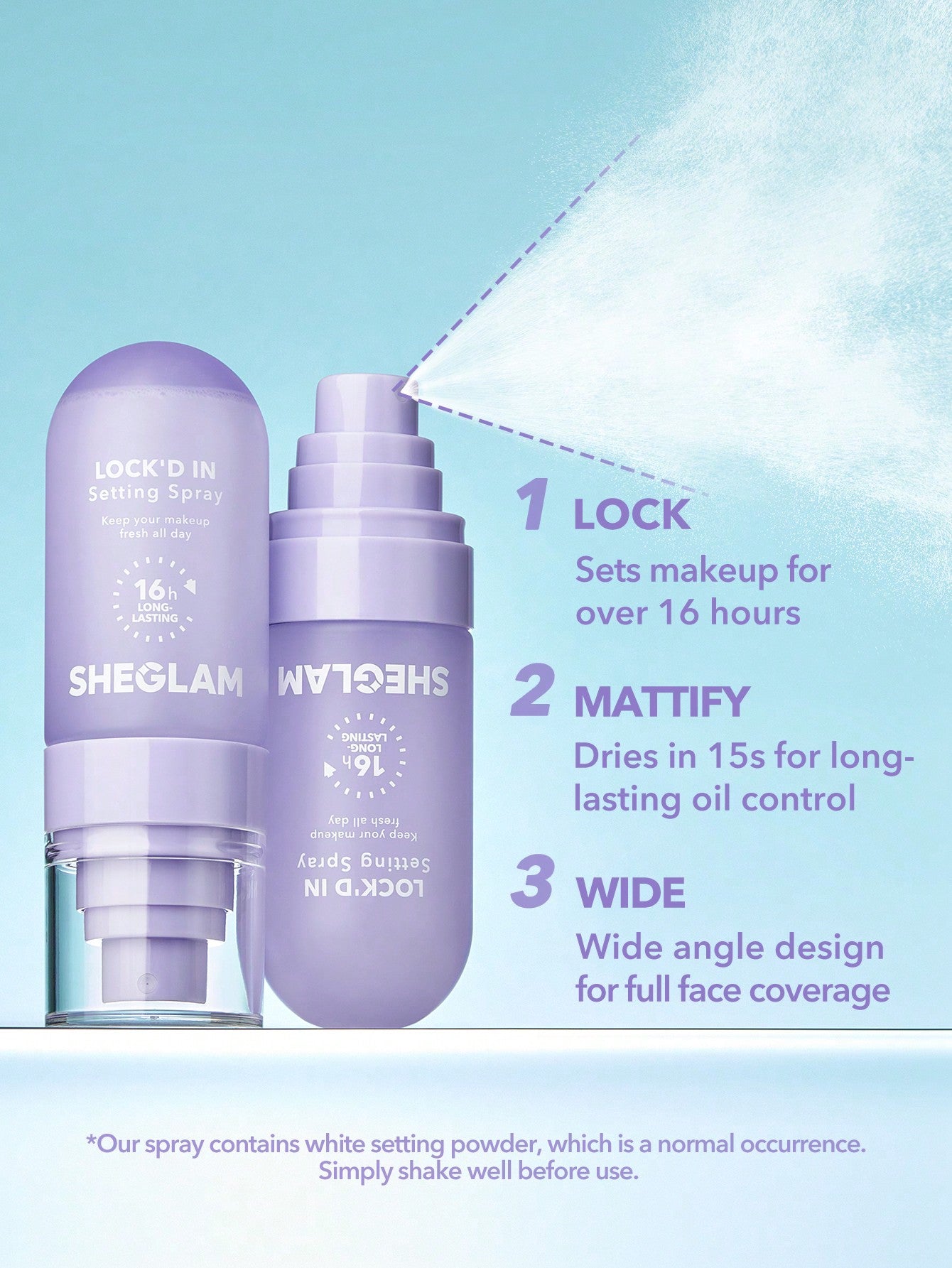 Lock'd In Matte Fresh Setting Spray 55ml by Sheglam