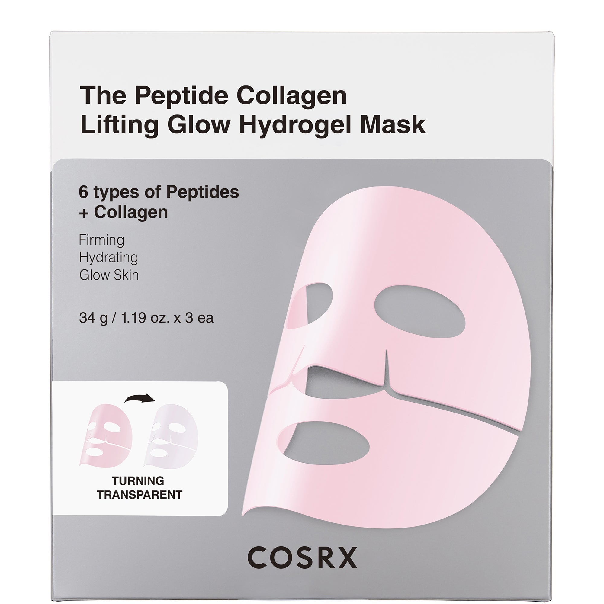 The Peptide Collagen Lifting Glow Hydrogel Mask 3EA