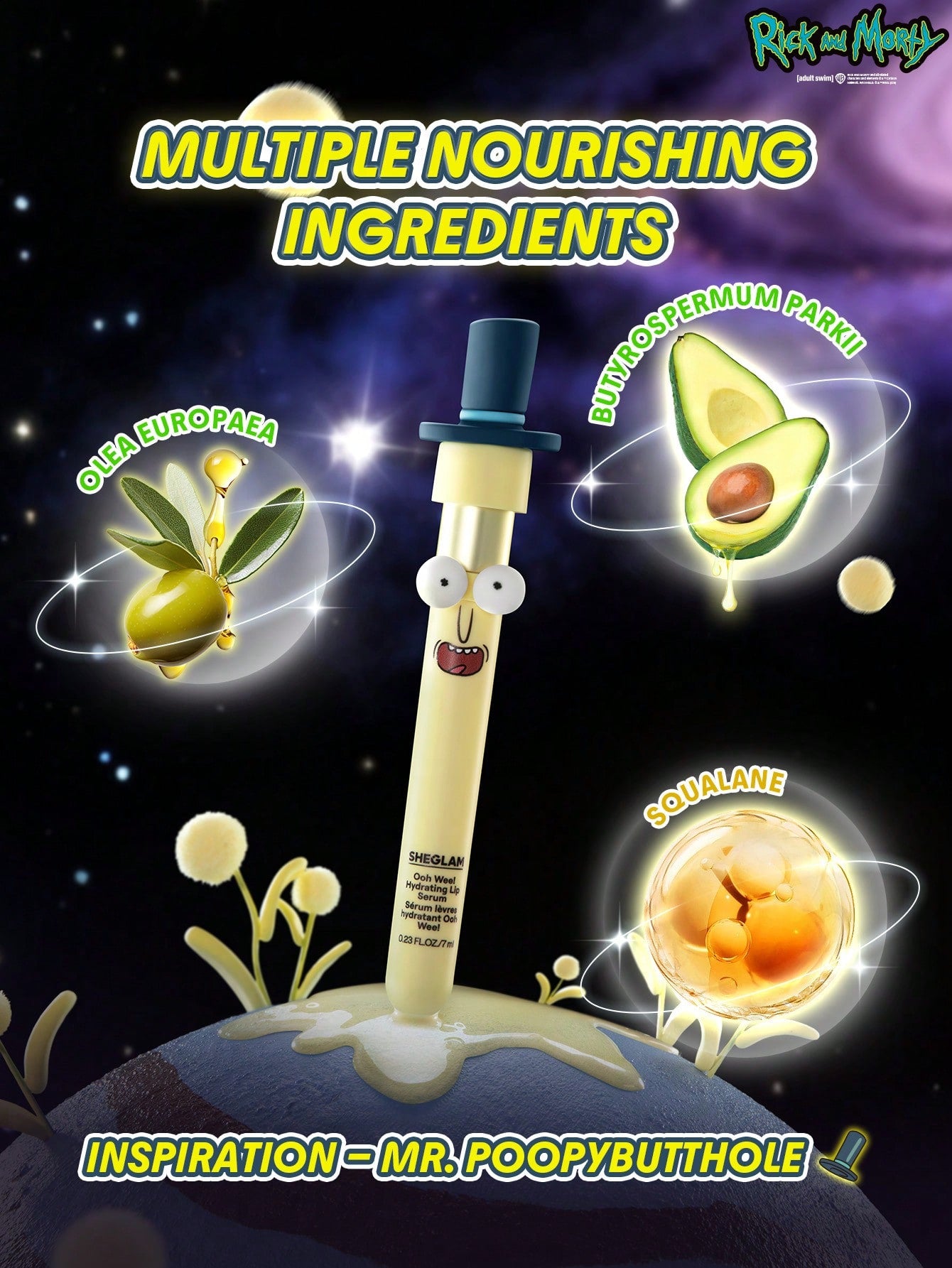 Rick and Morty X SHEGLAM Ooh Wee! Hydrating Lip Serum