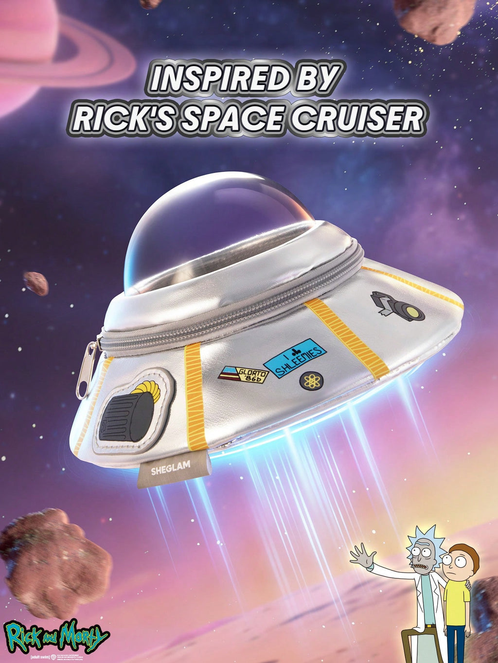 Rick and Morty X SHEGLAM Space Adventure Makeup Bag