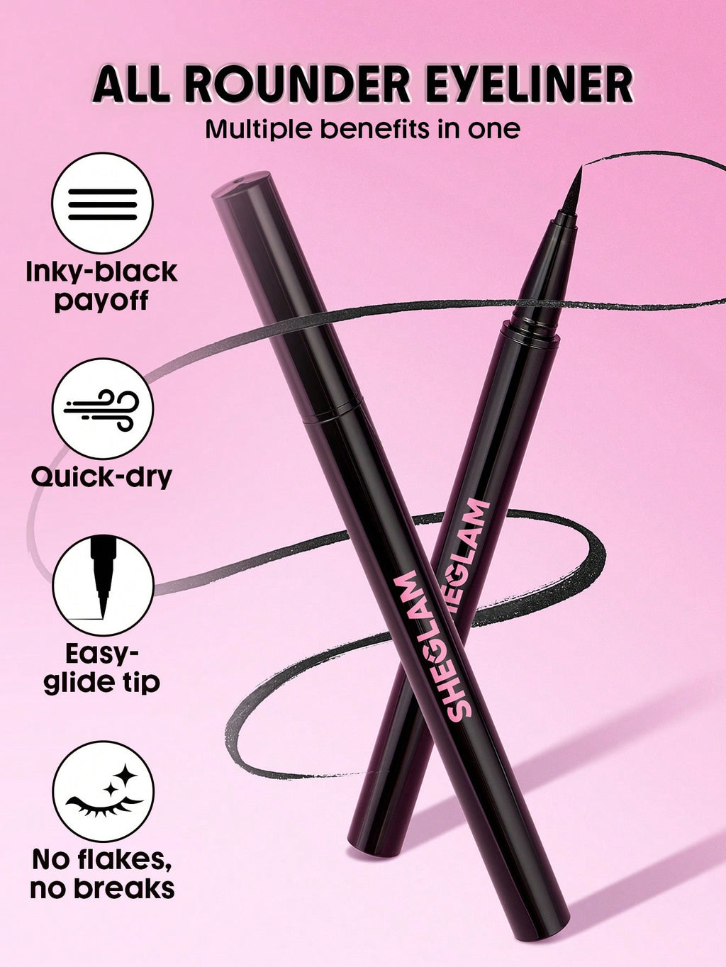 Stay Inked Waterproof Eyeliner Pen 0.5ml by Sheglam