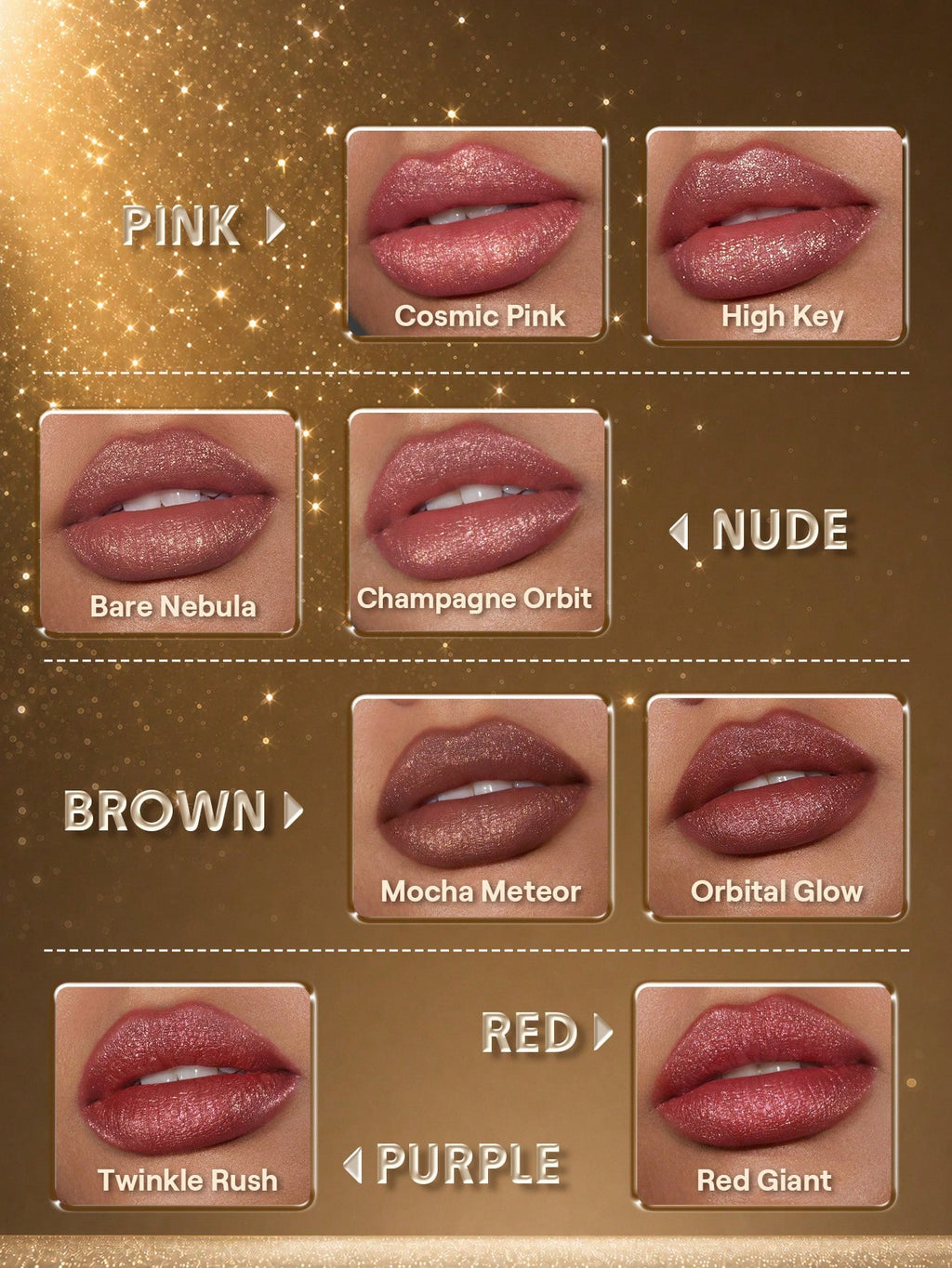Stardust Swipe Glitter Liquid Lipstick by Sheglam