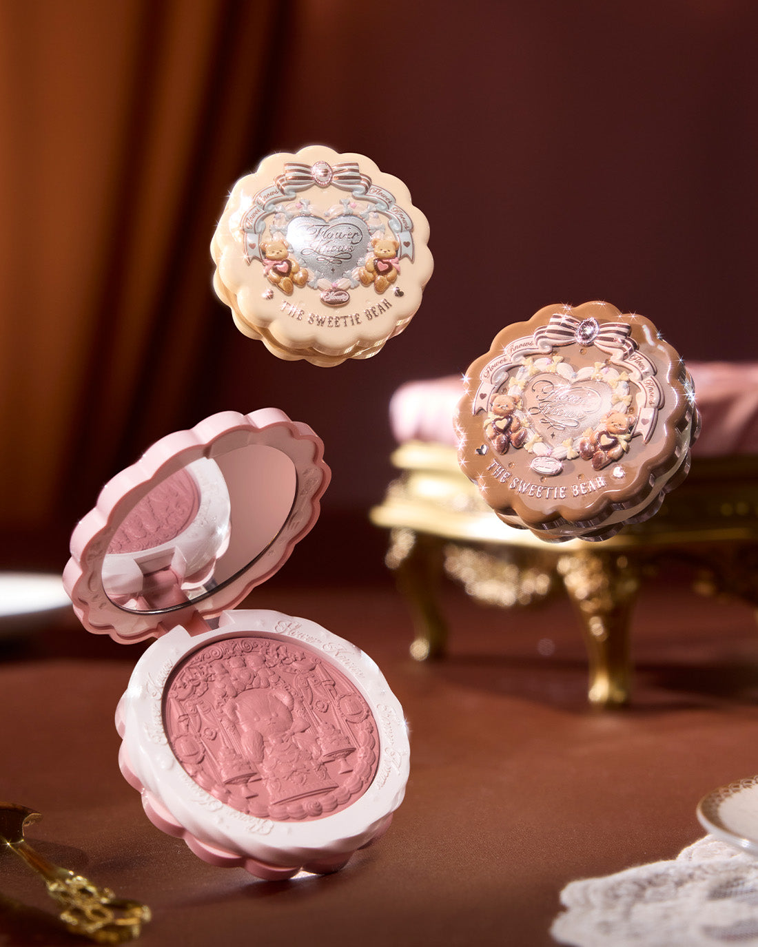 The Sweetie Bear Silk Satin Blush