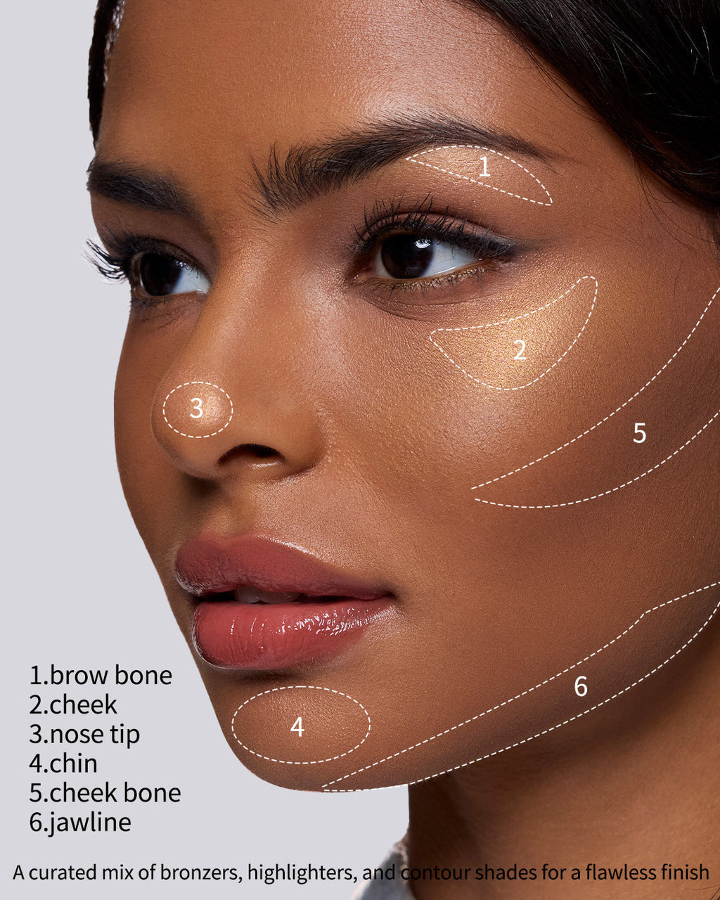 Butterfly Cloud Collar Embossed Highlight & Contour Palette