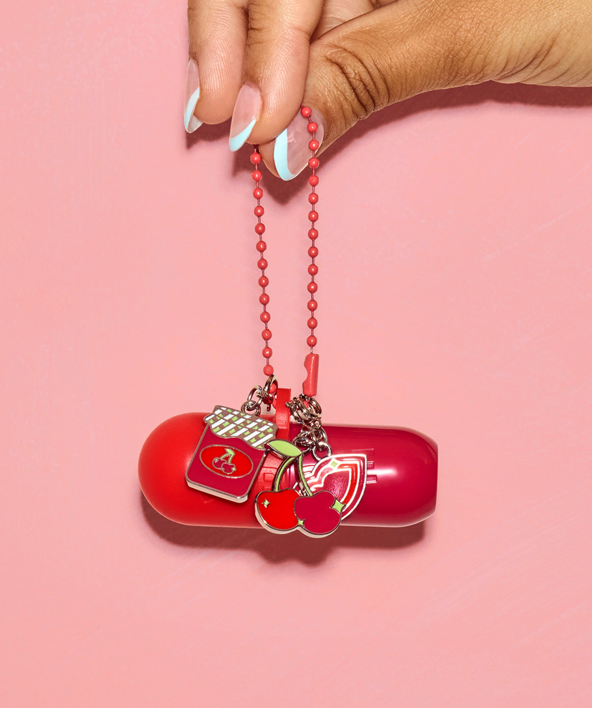Cherry Picnic Lip Balm & Charm Set by Bubble Skincare