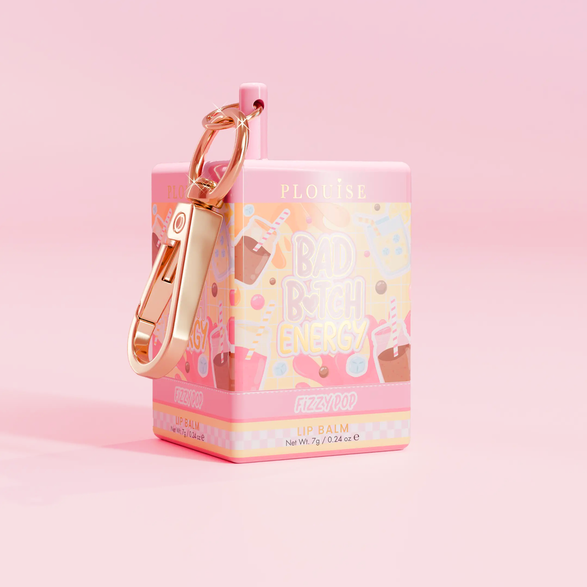 Bad Bitch Energy Keychain Lip Balm by P. Louise Cosmetics