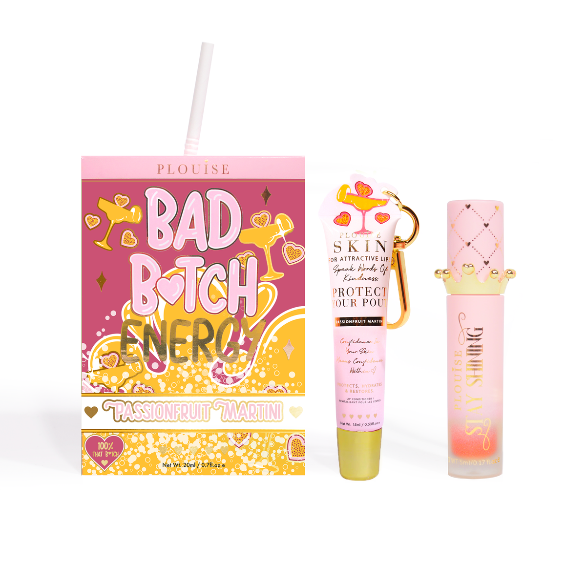 Bad Bitch Energy Lip Conditioner & Lip Oil Duo by P.Louise