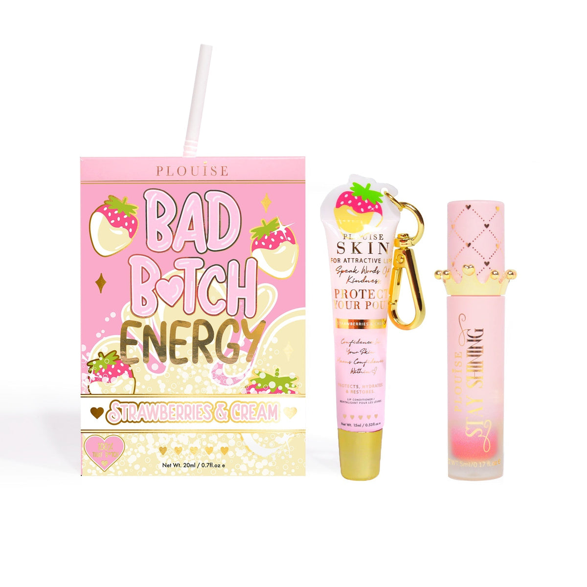 Bad Bitch Energy Lip Conditioner & Lip Oil Duo by P.Louise