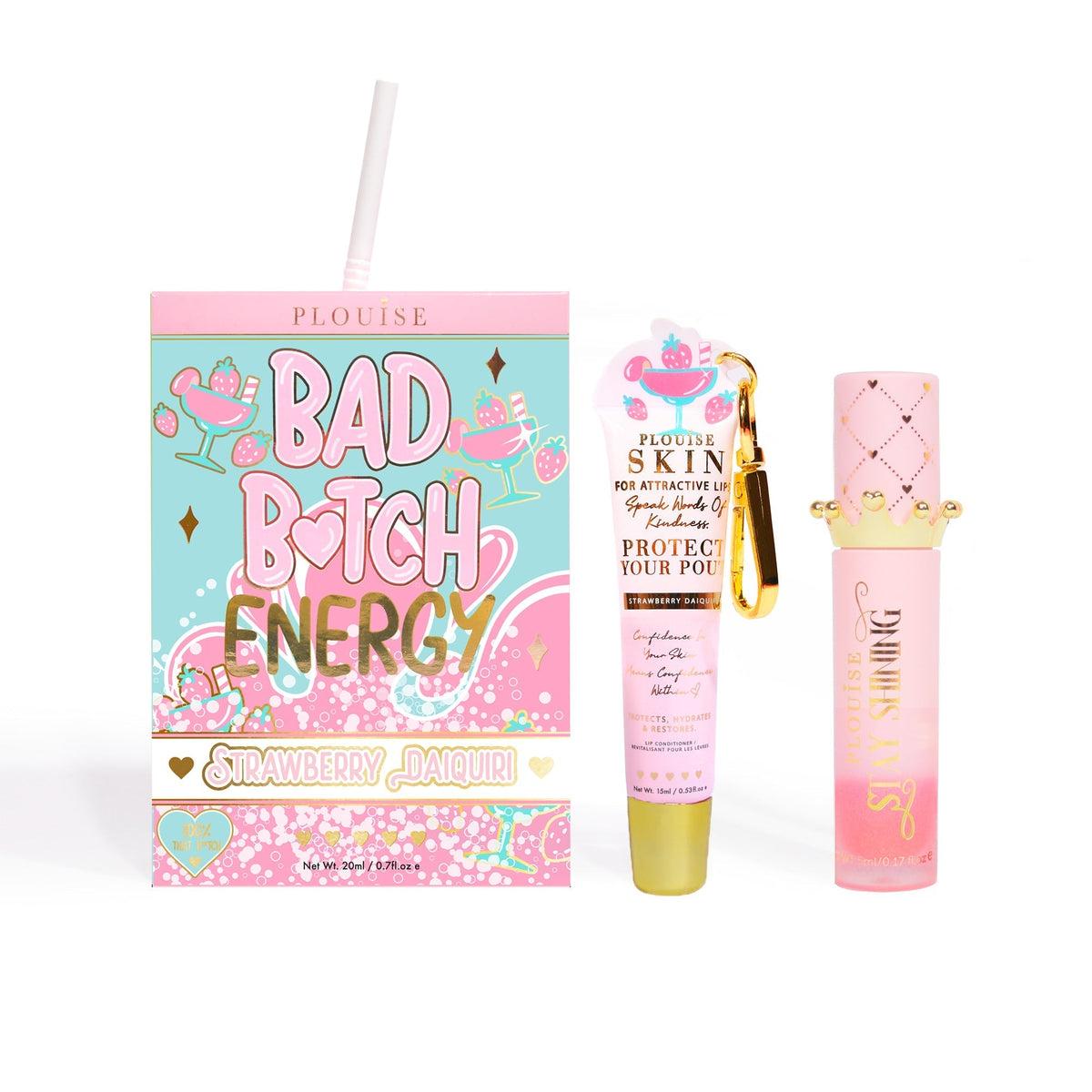 Bad Bitch Energy Lip Conditioner & Lip Oil Duo by P.Louise