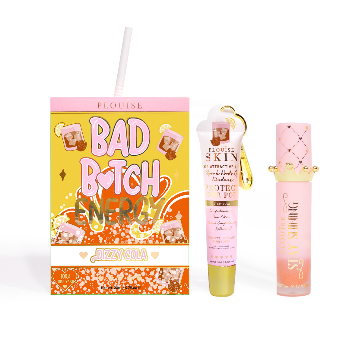 Bad Bitch Energy Lip Conditioner & Lip Oil Duo by P.Louise