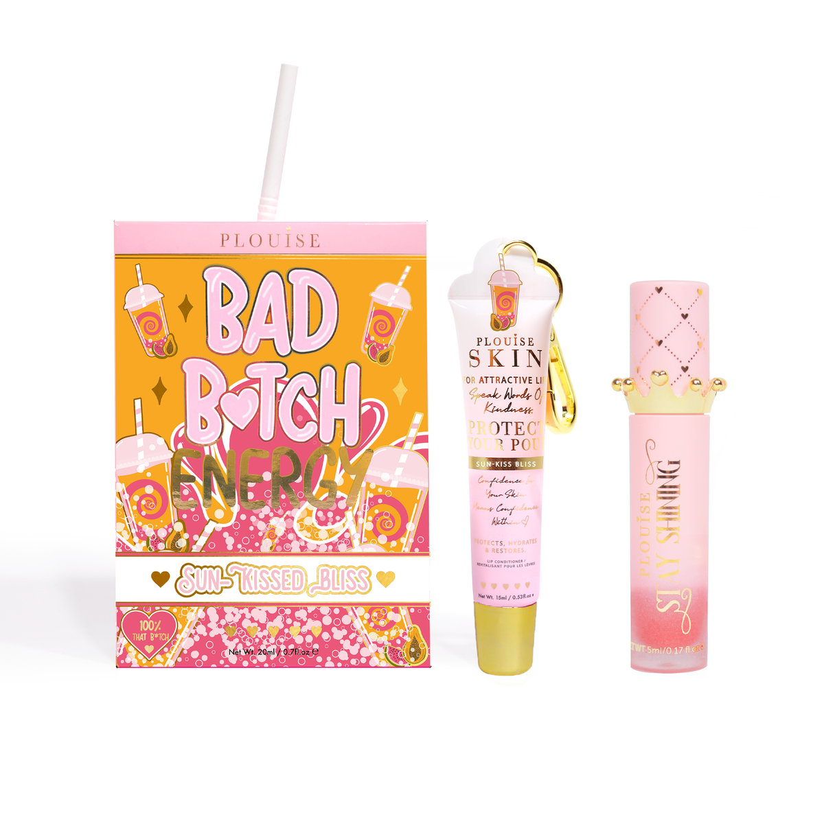 Bad Bitch Energy Lip Conditioner & Lip Oil Duo by P.Louise