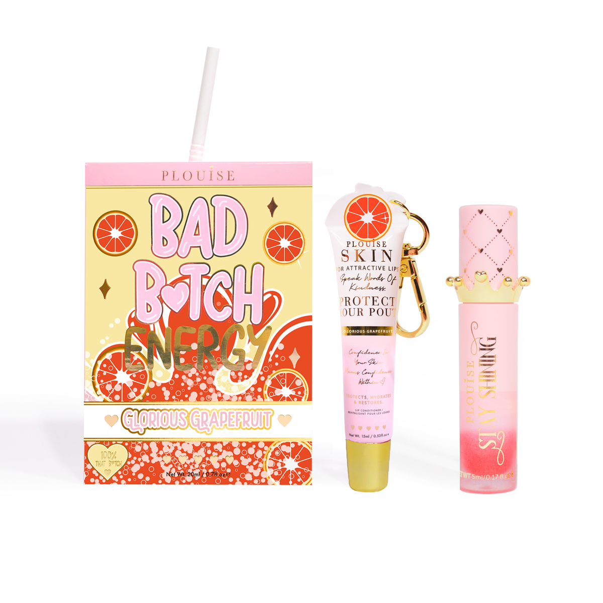 Bad Bitch Energy Lip Conditioner & Lip Oil Duo by P.Louise