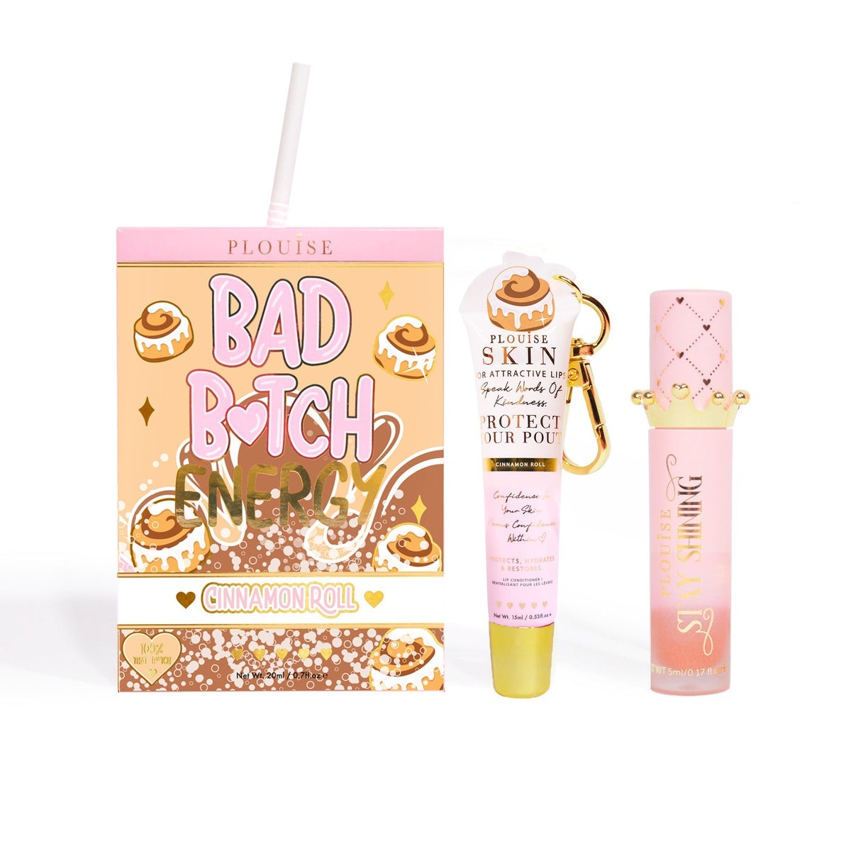 Bad Bitch Energy Lip Conditioner & Lip Oil Duo by P.Louise