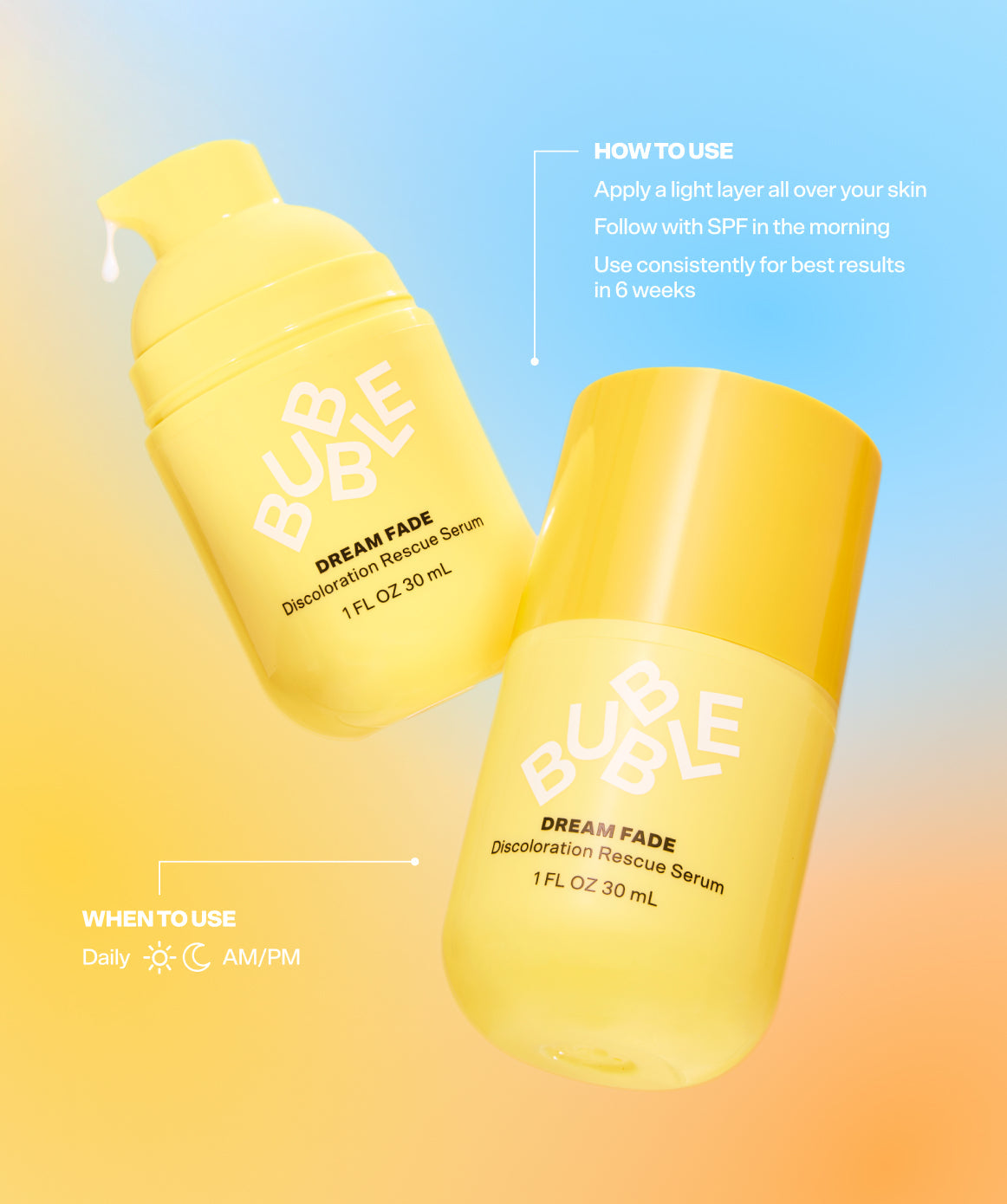 Dream Fade Azelaic Acid Serum by Bubble Skincare