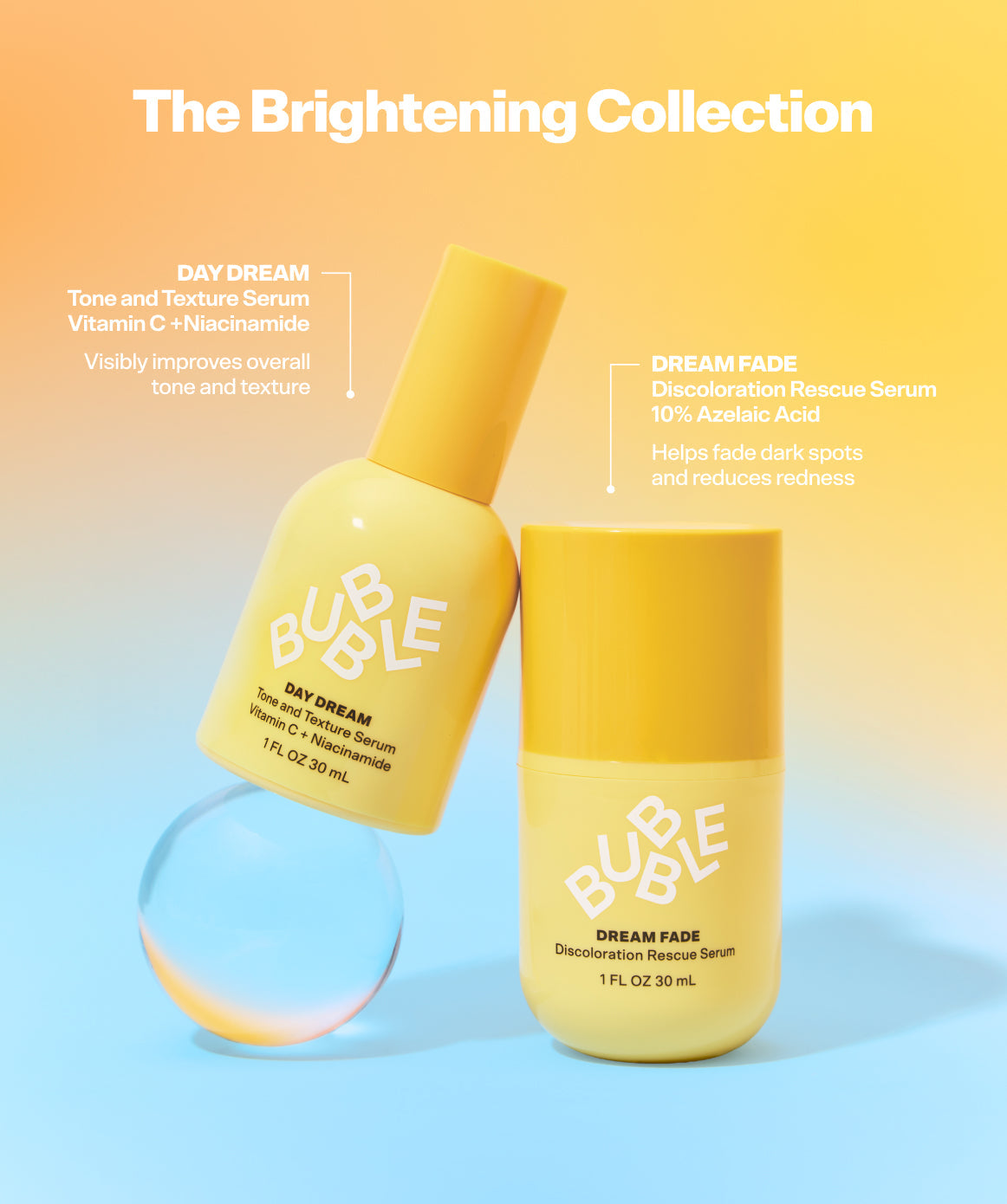 Dream Fade Azelaic Acid Serum by Bubble Skincare