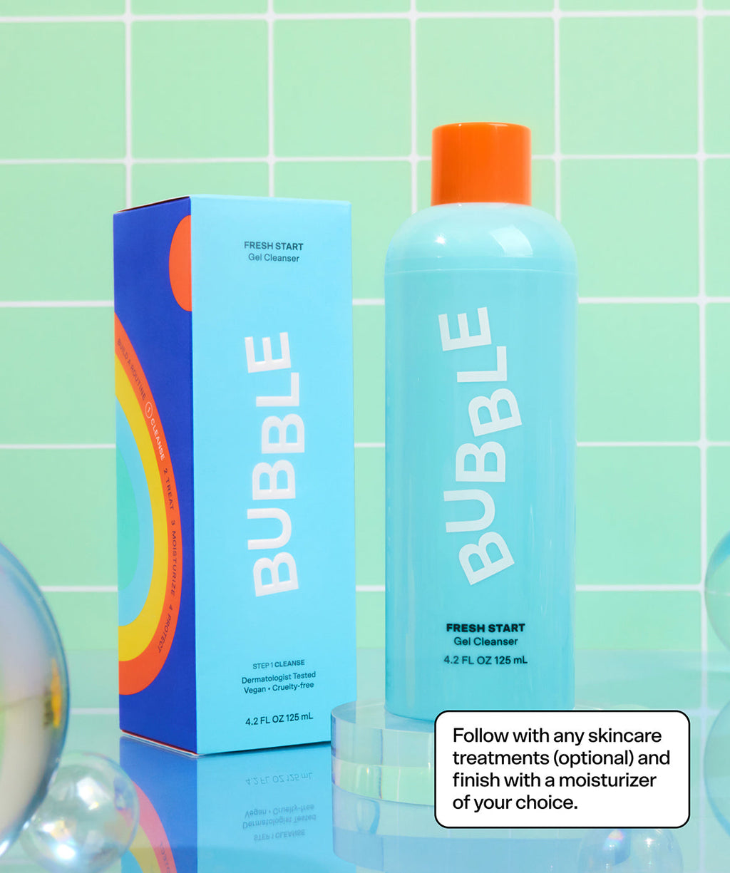 Fresh Start Gel Cleanser 4.2 Fl Oz by Bubble Skincare