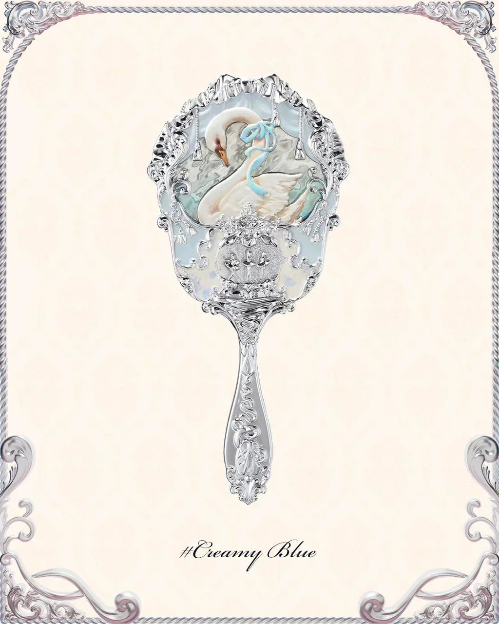 Flower Knows - Swan Ballet Hand Mirror