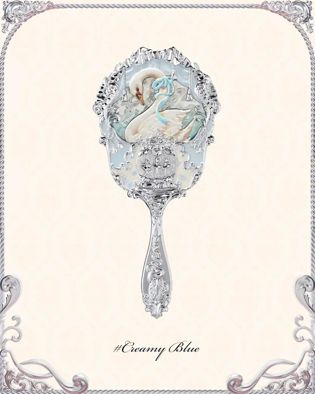 Flower Knows - Swan Ballet Hand Mirror