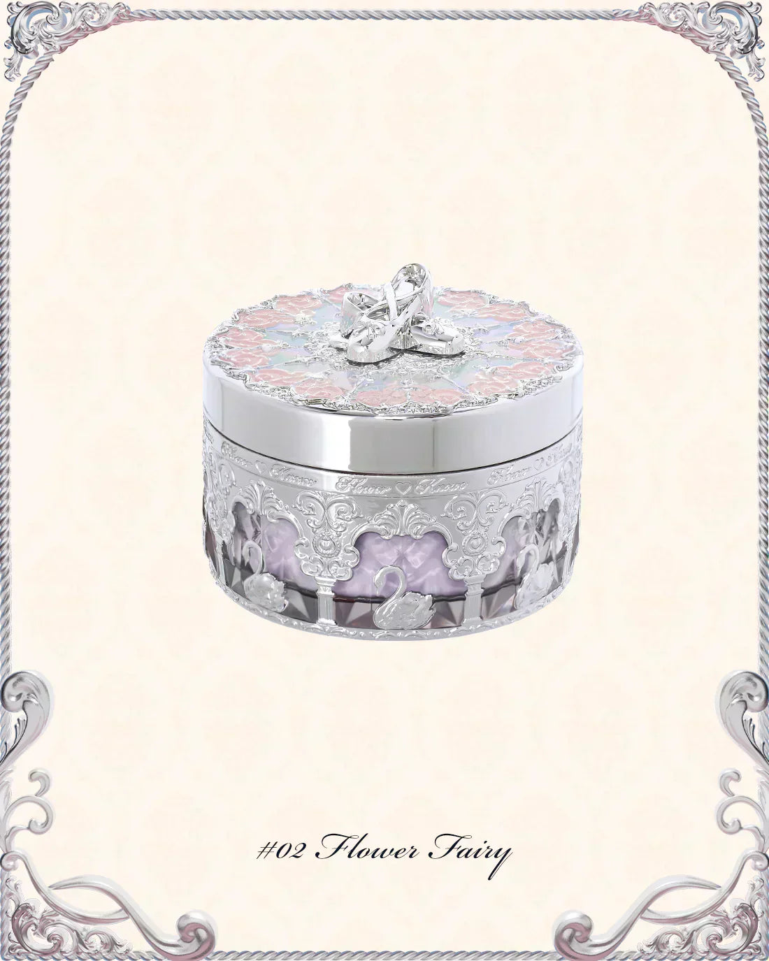Flower Knows - Swan Ballet Music box Loose Setting Powder