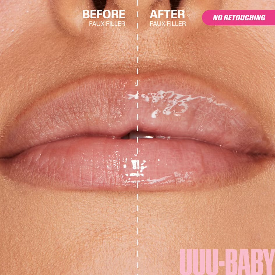 Huda Beauty Faux Filler Extra Shine Lip Gloss 3.9ml (Various Shades)