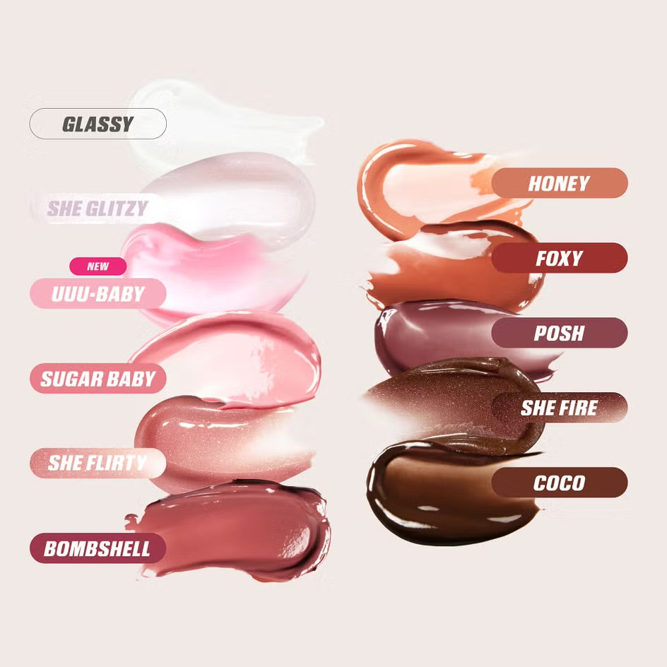 Huda Beauty Faux Filler Extra Shine Lip Gloss 3.9ml (Various Shades)