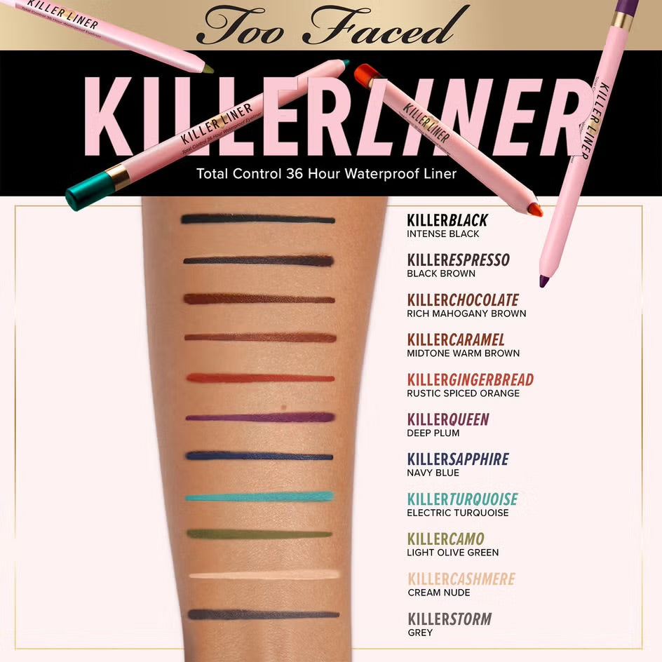 Too Faced Killer Liner 36 Hour Waterproof Eyeliner (Various Shades)