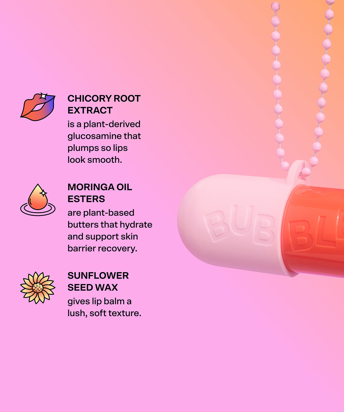Tell All Juicy Secret Berry Lip Balm by Bubble Skincare