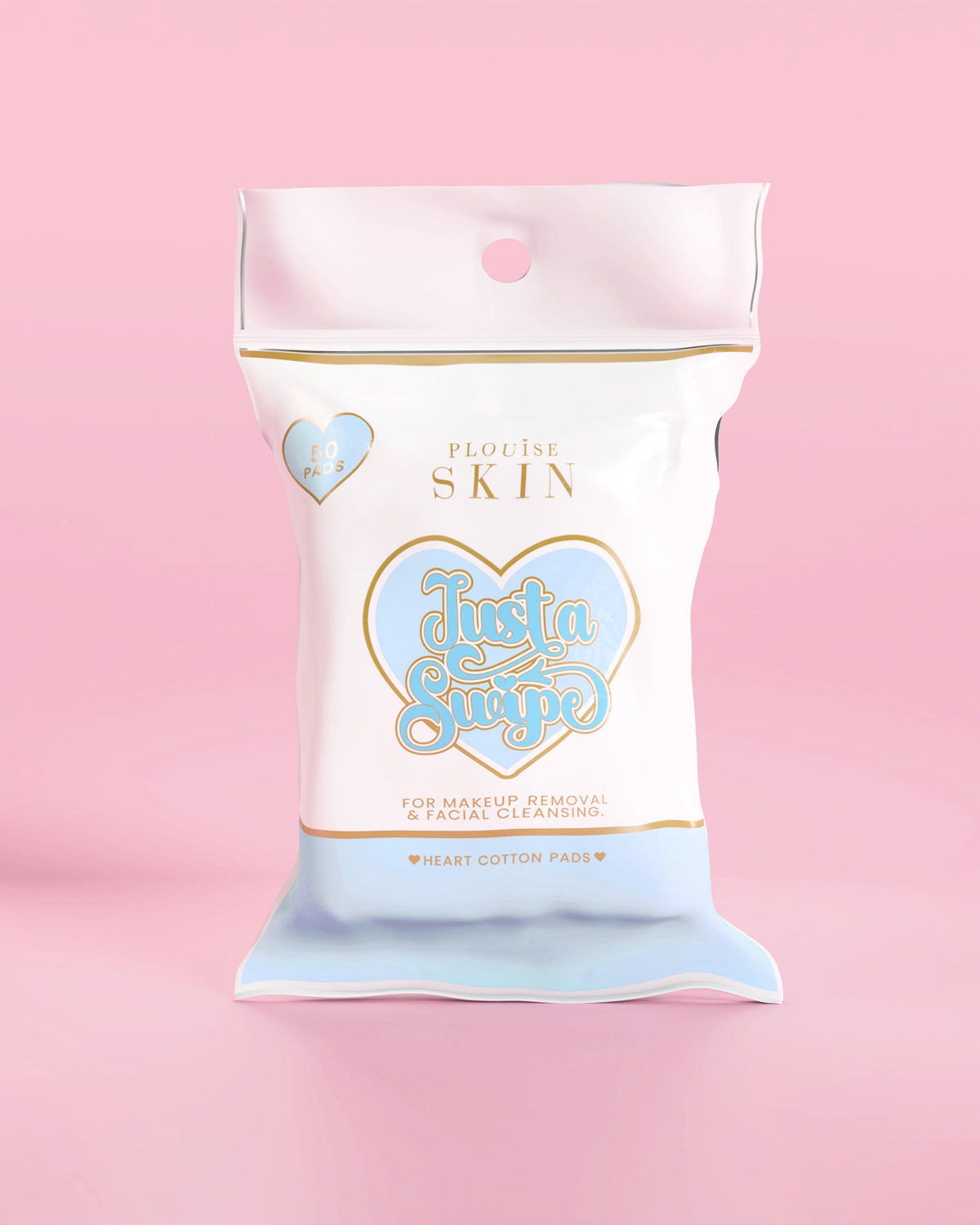 Just A Swipe Heart-Shaped Cotton Pads by P. Louise Cosmetics