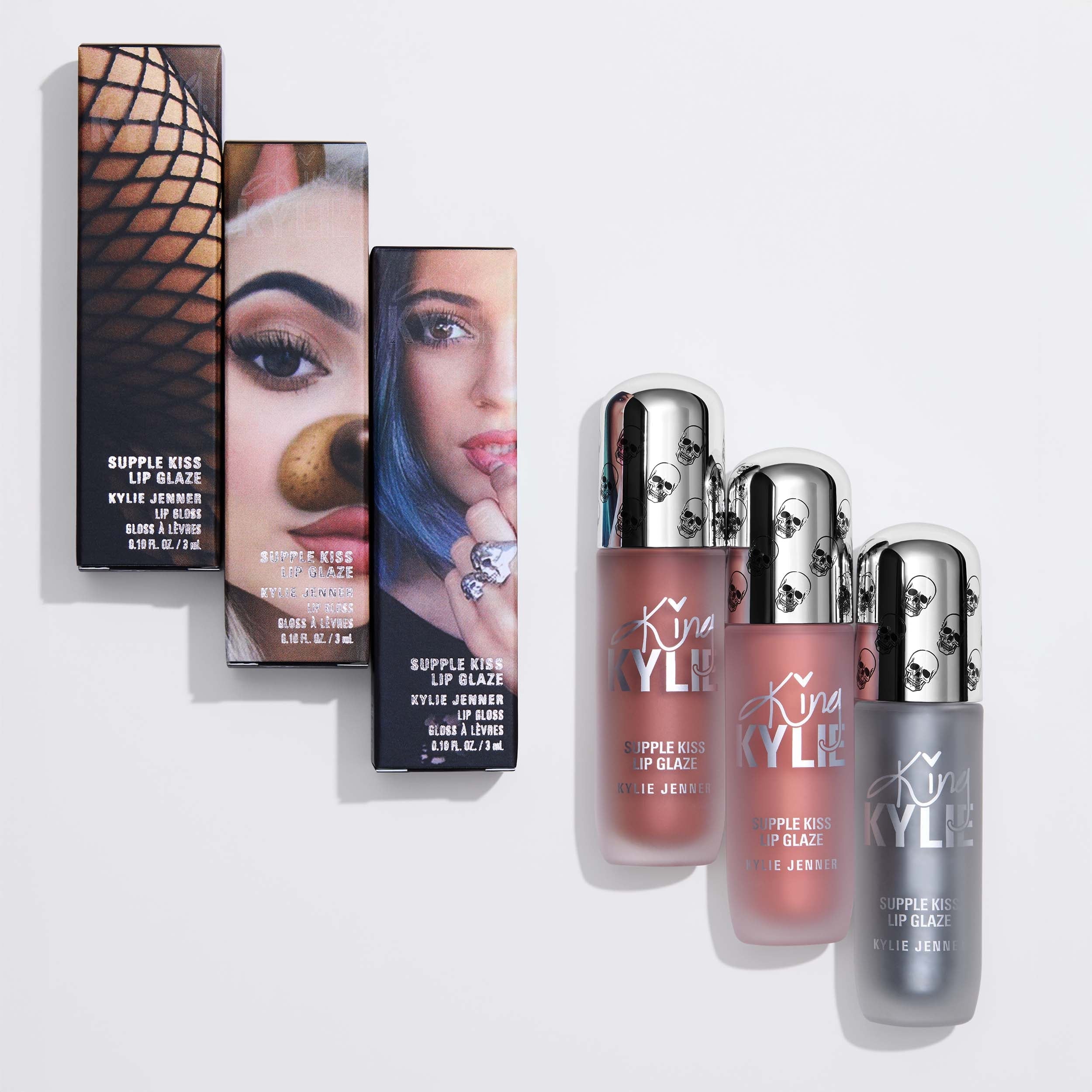 King Kylie Supple Kiss Lip Glaze Trio