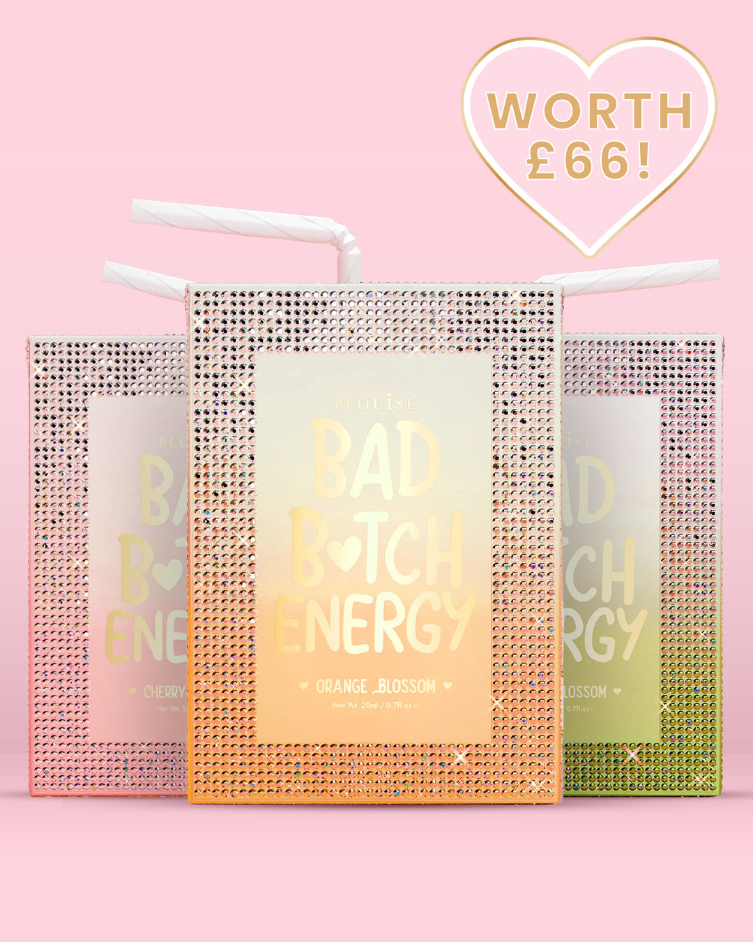 Crystal Bad Bitch Energy Trio Lip Gloss Bundle by P. Louise Cosmetics