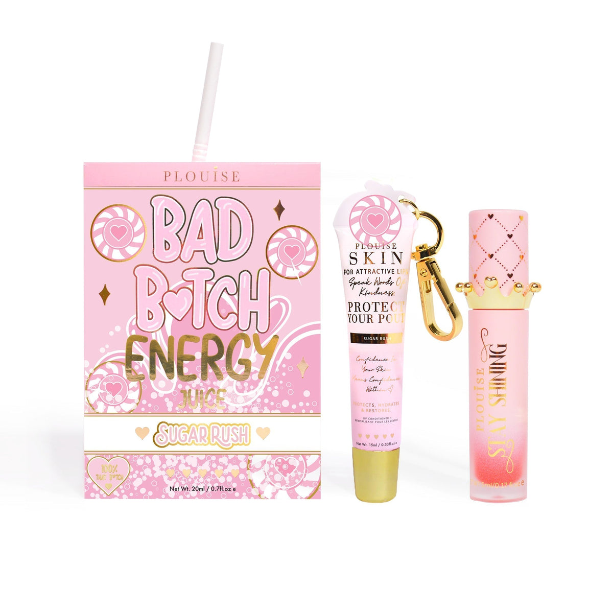 Bad Bitch Energy Lip Conditioner & Lip Oil Duo by P.Louise