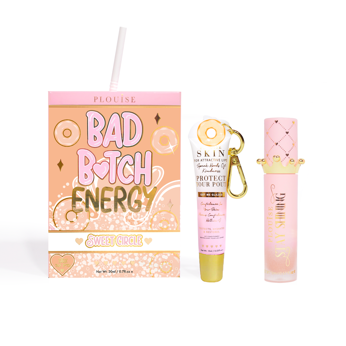 Bad Bitch Energy Lip Conditioner & Lip Oil Duo by P.Louise