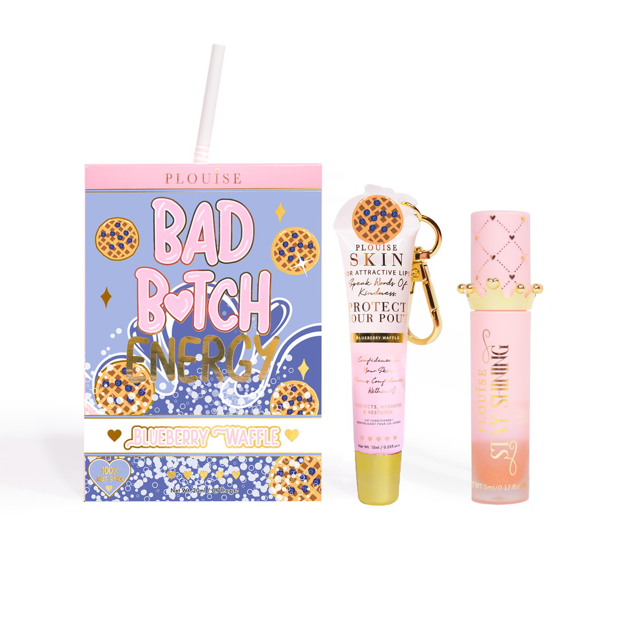 Bad Bitch Energy Lip Conditioner & Lip Oil Duo by P.Louise