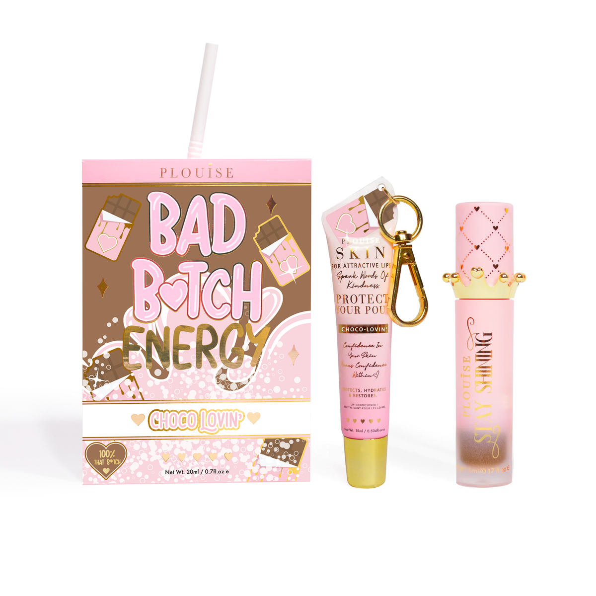 Bad Bitch Energy Lip Conditioner & Lip Oil Duo by P.Louise