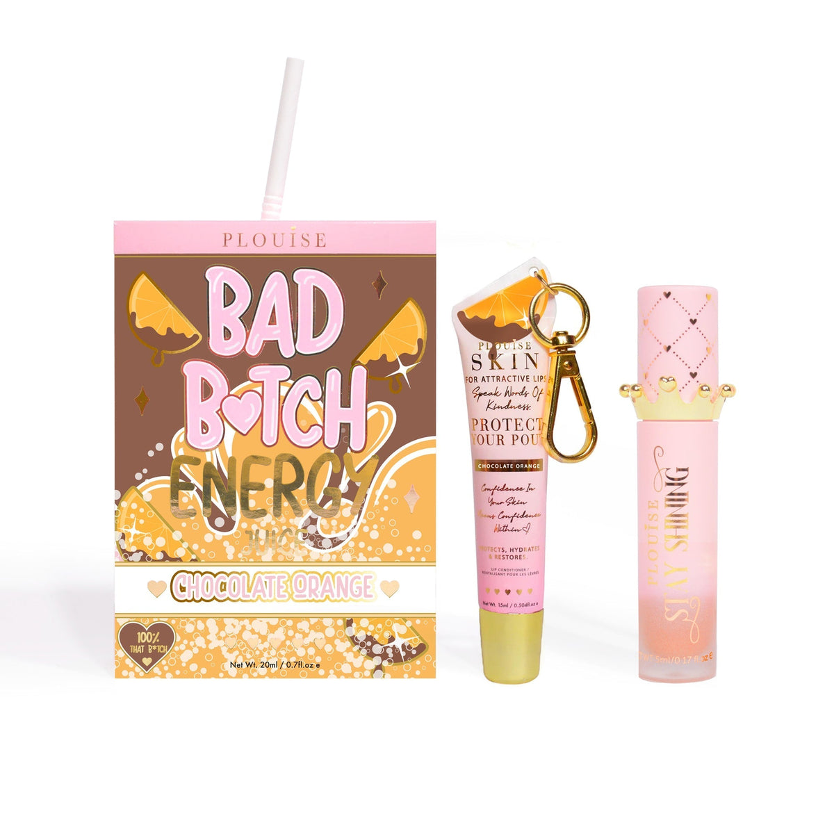 Bad Bitch Energy Lip Conditioner & Lip Oil Duo by P.Louise