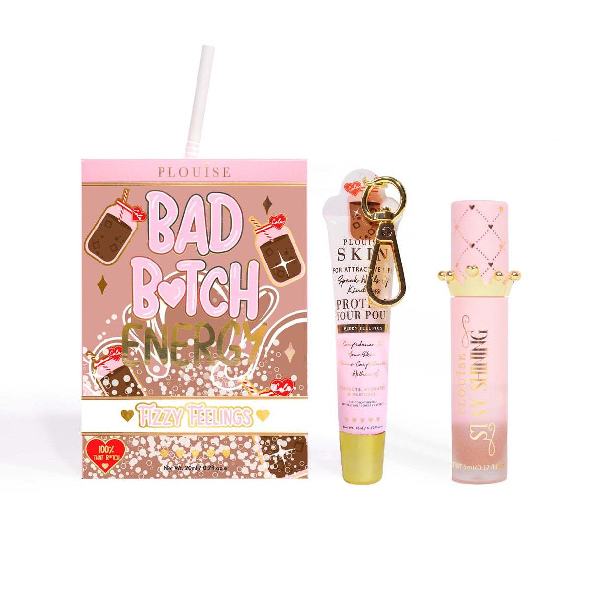 Bad Bitch Energy Lip Conditioner & Lip Oil Duo by P.Louise