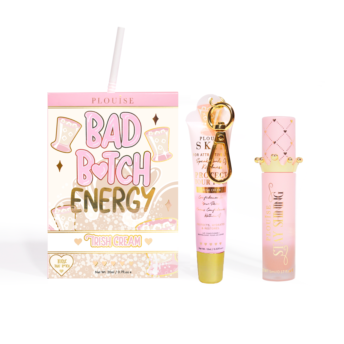 Bad Bitch Energy Lip Conditioner & Lip Oil Duo by P.Louise
