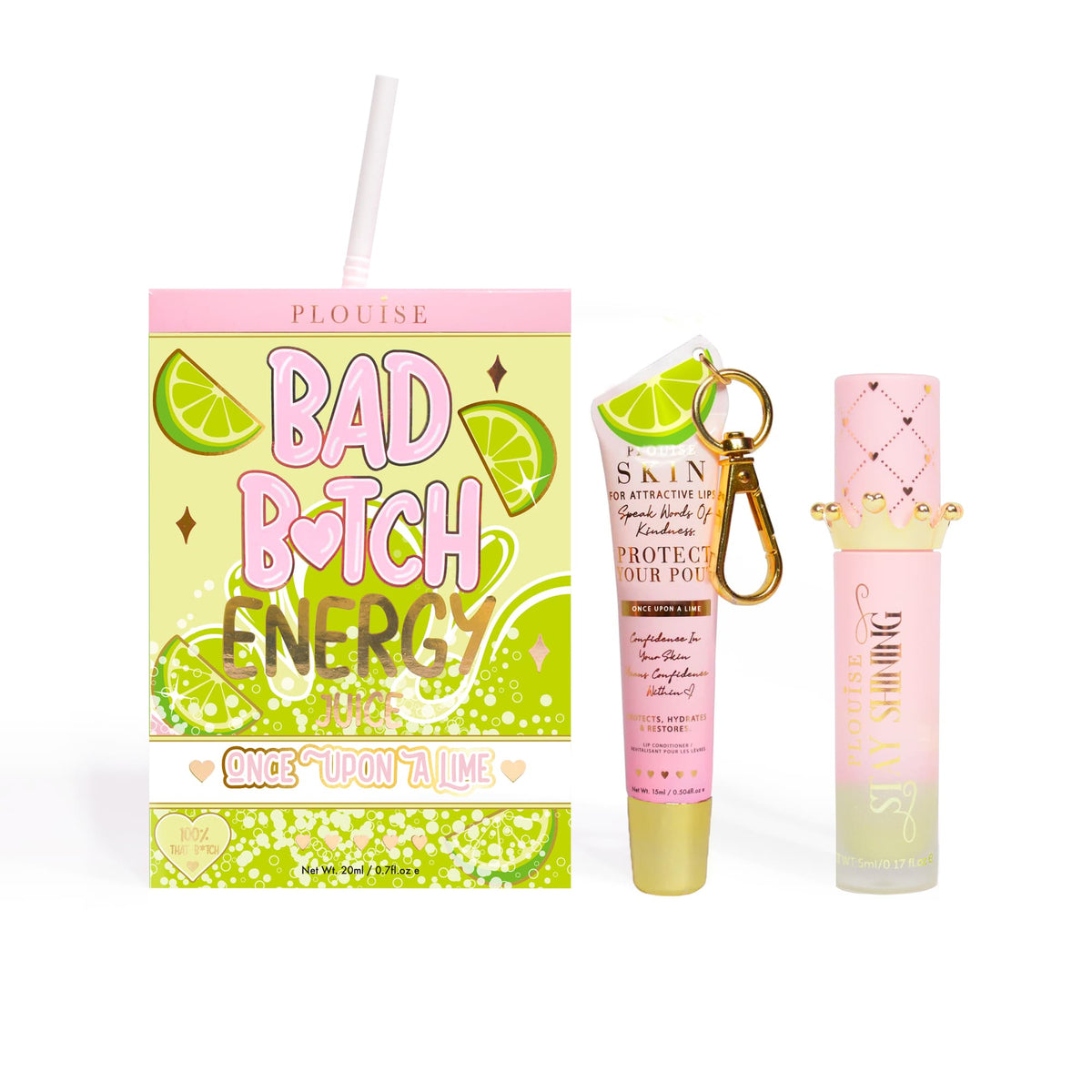 Bad Bitch Energy Lip Conditioner & Lip Oil Duo by P.Louise