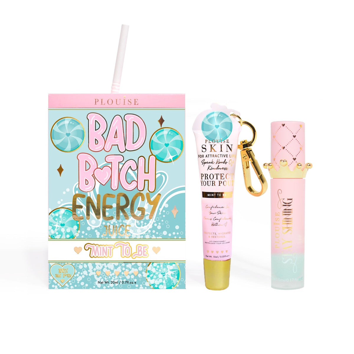 Bad Bitch Energy Lip Conditioner & Lip Oil Duo by P.Louise