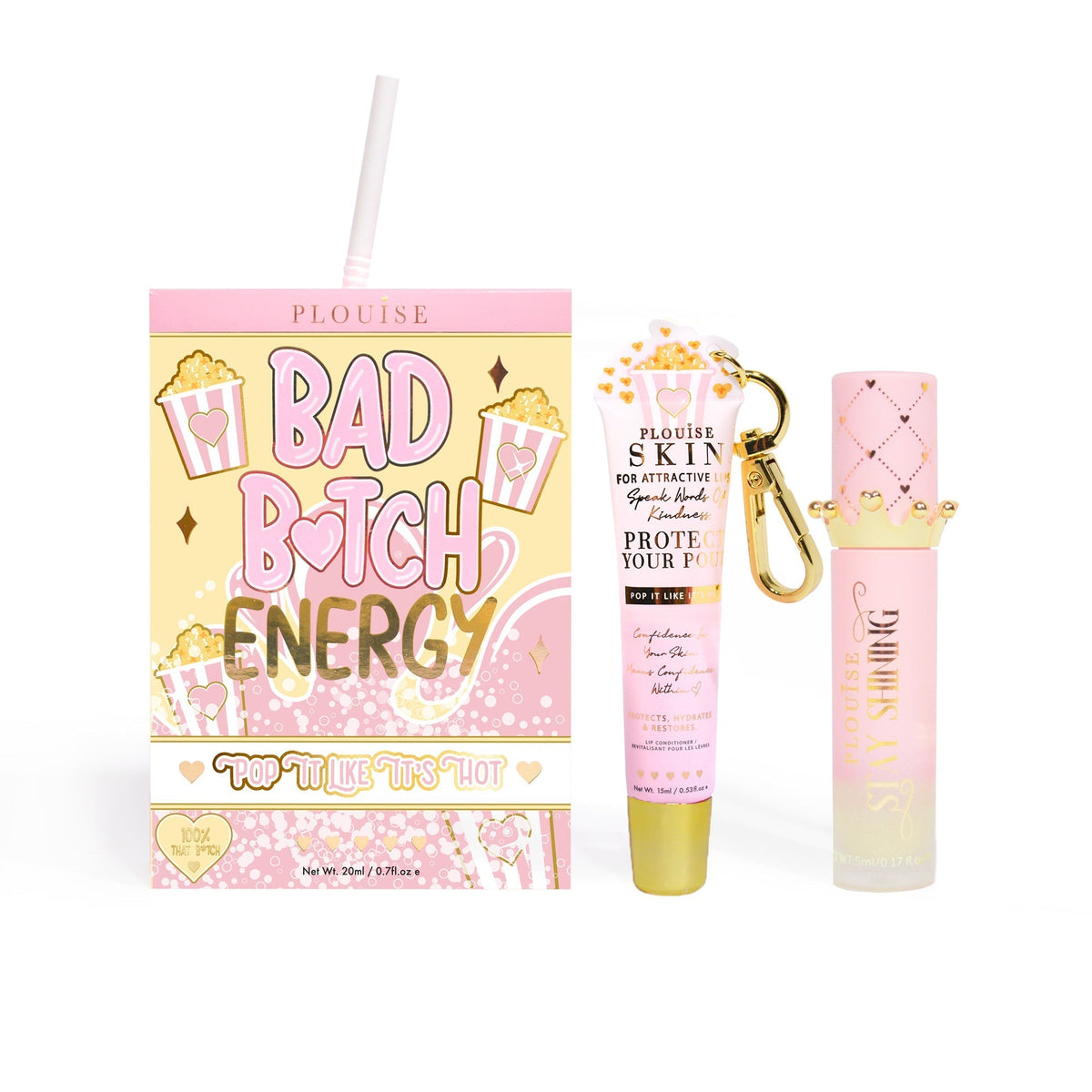 Bad Bitch Energy Lip Conditioner & Lip Oil Duo by P.Louise