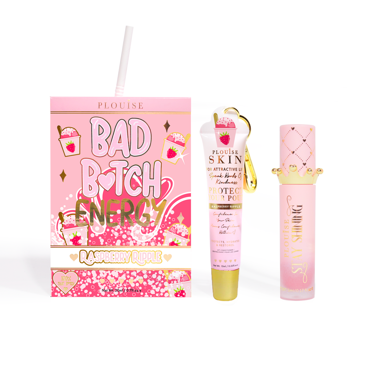 Bad Bitch Energy Lip Conditioner & Lip Oil Duo by P.Louise