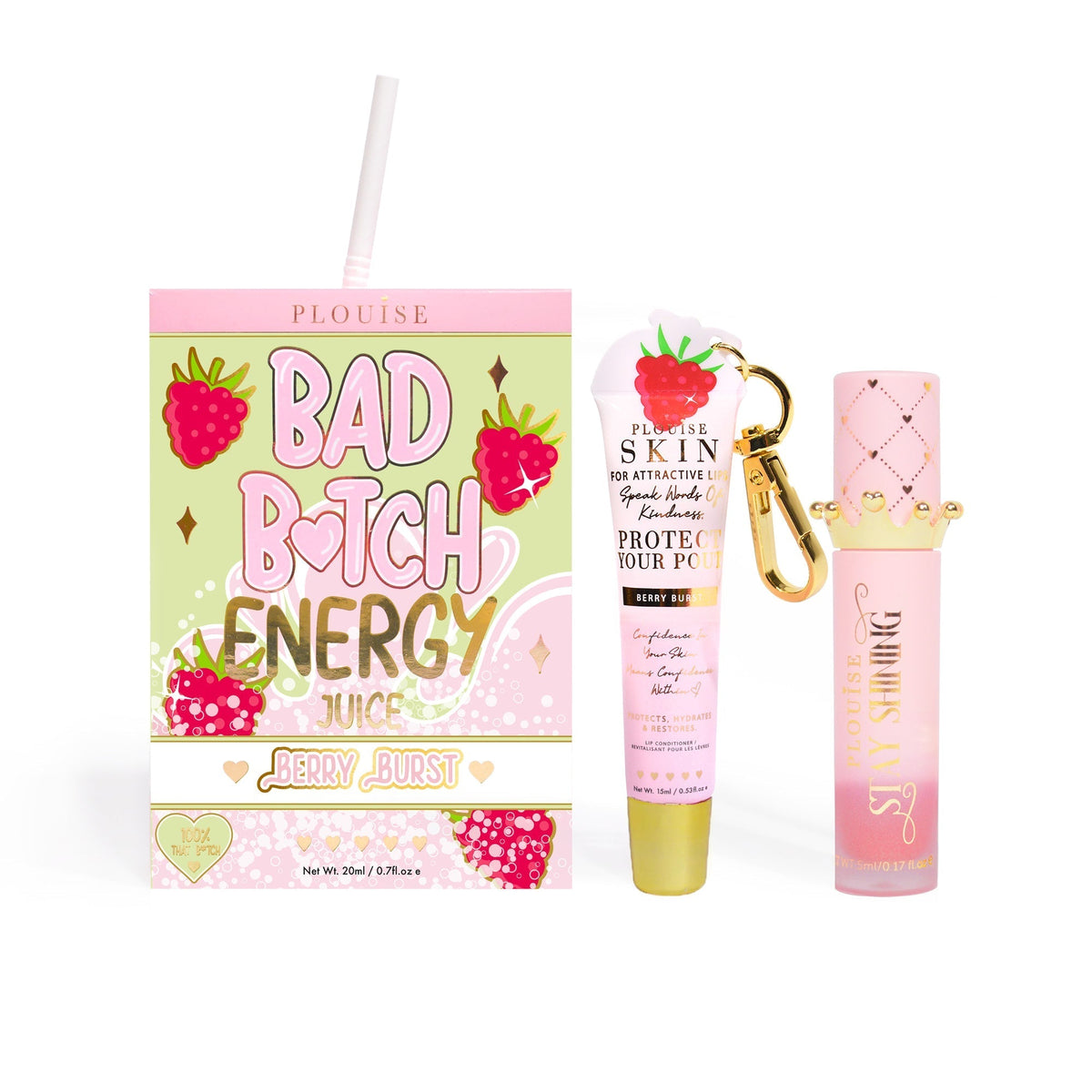 Bad Bitch Energy Lip Conditioner & Lip Oil Duo by P.Louise